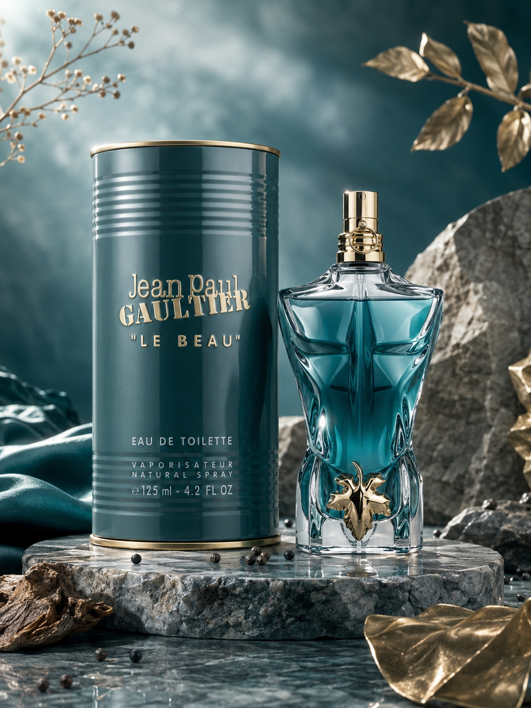 Jean Paul Gaultier Le Beau Eau de Toilette for Men 125ml (4.2 fl oz) – Fresh Woody Fragrance