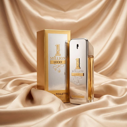 Rabanne 1 Million Lucky Eau de Toilette for Men 3.4 oz (100ml) | Woody Sweet Luxury Fragrance