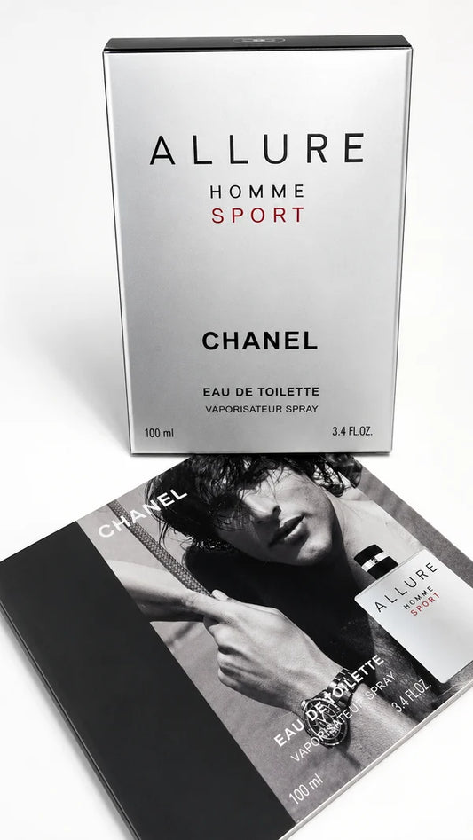 CHANEL Allure Homme Sport Eau de Toilette Spray for Men 100ml (3.4 fl oz) – Fresh Woody Citrus Fragrance