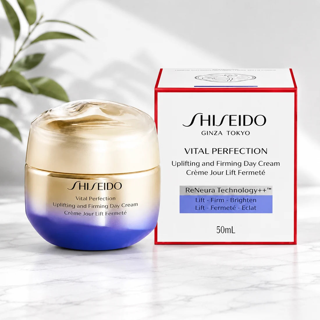 Shiseido Vital Perfection Uplifting & Firming Day Cream 50ml | ReNeura Technology++ | Anti-Aging Moisturizer